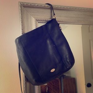 Coach Black Leather shoulder and crossbody bag